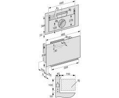 Miele Wand-Dunstabzugshaube DA 9092 W Screen - Graphitgrau - 90 cm