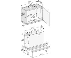 Miele Flachpaneel-Dunstabzugshaube DAS 4620 Mattschwarz - 60 cm