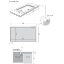 Oranier Set mit Backofen Pyrolyse EBP620, FlexX-Induktionskochfeld KXI480 (80 cm), Dunstabzug ALIS90S1 (90 cm), Geschirrsp&uuml;ler GSV660 &amp; K&uuml;hl-Gefrier-Kombination EKG178 (178 cm), AIP853