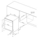 Oranier Set mit Backofen EBS420, Kochfeldabzug FlexX-Induktion KFA490 (80 cm), Geschirrsp&uuml;ler GSV560 &amp; K&uuml;hlschrank EKS223 (123 cm), AIP854