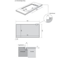 Oranier Set mit Backofen EBS420, Kochfeldabzug Fl&auml;cheninduktion KFA590 (80 cm), Geschirrsp&uuml;ler GSV560 &amp; K&uuml;hl-Gefrier-Kombination EKG178 (178 cm), AIP856