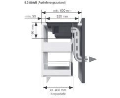 Oranier Set mit Backofen EBS420, Kochfeldabzug Fl&auml;cheninduktion KFA590 (80 cm), Geschirrsp&uuml;ler GSV560 &amp; K&uuml;hl-Gefrier-Kombination EKG178 (178 cm), AIP856