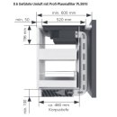 Oranier Set mit Backofen EBS420, Kochfeldabzug Fl&auml;cheninduktion KFA590 (80 cm), Geschirrsp&uuml;ler GSV560 &amp; K&uuml;hl-Gefrier-Kombination EKG178 (178 cm), AIP856