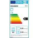 Oranier Set mit Backofen EBS420, Kochfeldabzug Fl&auml;cheninduktion KFA590 (80 cm), Geschirrsp&uuml;ler GSV560 &amp; K&uuml;hl-Gefrier-Kombination EKG178 (178 cm), AIP856