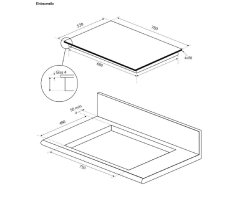 Oranier Set mit Backofen Pyrolyse, Touch-Bedienung EBP820, FlexX-Induktionskochfeld KXI480 (80cm) &amp; Dunstabzug ALIS90S1 (90cm) DST503