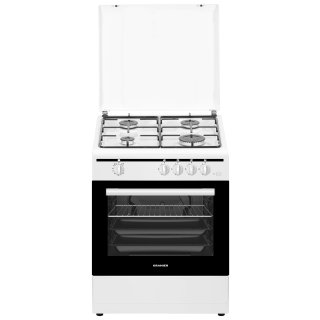 Oranier Gas-Standherd 50 cm mit Grillbrenner & Geschirrschublade weiß STG599