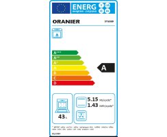 Oranier Gas-Standherd 50 cm mit Grillbrenner & Geschirrschublade weiß STG599