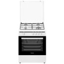 Oranier Gas-Standherd 50 cm mit Grillbrenner & Geschirrschublade weiß STG599