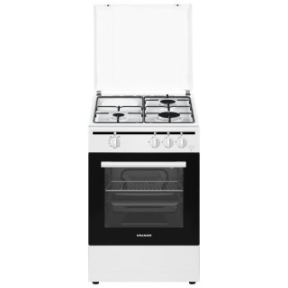 Oranier Gas-Standherd 50 cm (3 Kochzonen) mit Grillbrenner & Geschirrschublade weiß STG598