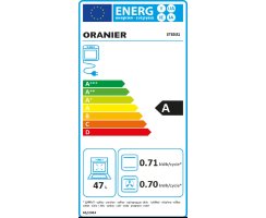 Oranier Elektro-Elektro-Standherd 50 cm, Geschirrschublade, Glaskeramik Kochfläche, weiß STE531