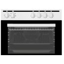 Oranier Elektro-Elektro-Standherd 50 cm, Geschirrschublade, Glaskeramik Kochfläche, weiß STE531