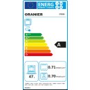 Oranier Elektro-Elektro-Standherd 50 cm, Geschirrschublade, Glaskeramik Kochfläche, weiß STE531