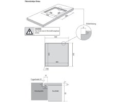 Oranier Set mit Backofen EBS420, FlexX-Induktionskochfeld KXI460 (60cm) CLS904