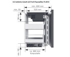 Oranier Set mit Pyrolyse Backofen EBP620, Fl&auml;chen-Induktionskochfeld mit Kochfeldabzug KFA590 (80cm) CLS913