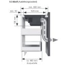 Oranier Set mit Pyrolyse Backofen EBP620, Fl&auml;chen-Induktionskochfeld mit Kochfeldabzug KFA590 (80cm) CLS913