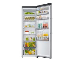 Samsung K&uuml;hlschrank mit AI Energy Mode, Au&szlig;endisplay, 387 l, Edelstahl Look, RR39C7BH6S9/EG