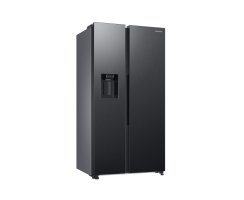 Samsung Side-By-Side, 178 cm, 635 l, EEK: C, Wassertank, Eis- und Wasserspender, Twin Cooling+&trade;, No Frost+, Metal Cooling, Premium Black Steel RS6GA854CB1/EG