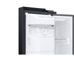 Samsung Side-By-Side, 178 cm, 635 l, EEK: C, Wassertank, Eis- und Wasserspender, Twin Cooling+&trade;, No Frost+, Metal Cooling, Premium Black Steel RS6GA854CB1/EG