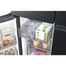 Samsung French Door 4-Türig, 178 cm, 649 l, EEK: E, Festwasseranschluss, Wifi & AI Energy Mode, Beverage Center, Auto Ice Maker, No Frost+, Premium Black Steel, RF59C701EB1/EG