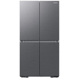 Samsung French Door 4-Türig, 178 cm, 649 l, EEK: E, Festwasseranschluss, Wifi & AI Energy Mode, Beverage Center, Auto Ice Maker, No Frost+, Edelstahl Look, RF59C701ES9/EG