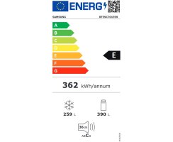 Samsung French Door 4-Türig, 178 cm, 649 l, EEK: E, Festwasseranschluss, Wifi & AI Energy Mode, Beverage Center, Auto Ice Maker, No Frost+, Edelstahl Look, RF59C701ES9/EG