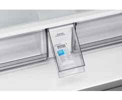 Samsung French Door 4-Türig, 178 cm, 649 l, EEK: E, Festwasseranschluss, Wifi & AI Energy Mode, Beverage Center, Auto Ice Maker, No Frost+, Edelstahl Look, RF59C701ES9/EG