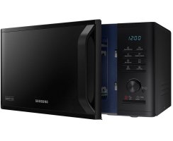 Samsung Mikrowelle mit Grill 23 l, Solo 800W, Automatikprogramme, Quick Defrost, LED Display, 6 Leistungsstufen, schwarz, MG23B3515AK/EN