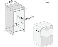 Miele Einbau-K&uuml;hlschrank K 7377 B - Nische 122 cm