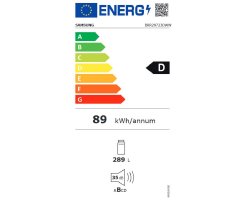 Samsung Einbau-K&uuml;hlschrank, 178 cm, 289 Liter, EEK: D, No Frost+, WiFi, SoftClose, Optimal-/Humidity Fresh +, Metal Cooling, BRR29723DWW/EG