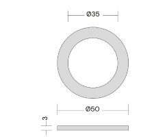 Quooker Rosette Fusion / Nordic Voll-Edelstahl BRFNSST