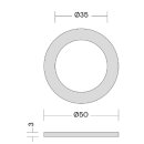 Quooker Rosette Fusion / Nordic Voll-Edelstahl BRFNSST