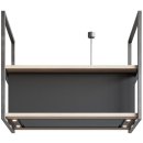 Novy Premium Inselhaube Pureline Frame 120 cm mit 2 Rahmen 70 cm Schwarz 15002