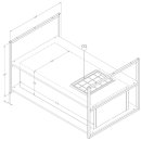 Novy Premium Inselhaube Pureline Frame 120 cm mit 2 Rahmen 70 cm Schwarz 15002