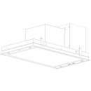 Novy Premium Inselhaube Pureline Frame 90 cm mit 3 Rahmen 70 cm Schwarz 15003