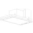 Novy Premium Inselhaube Pureline Frame 90 cm mit 4 Rahmen 70 cm Schwarz 15005