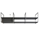 Novy Premium Inselhaube Pureline Frame 90 cm mit 4 Rahmen 70 cm Schwarz 15005