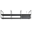 Novy Premium Inselhaube Pureline Frame 90 cm mit 4 Rahmen 70 cm Schwarz 15005