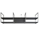 Novy Premium Inselhaube Pureline Frame 90 cm mit 4 Rahmen 70 cm Schwarz 15005