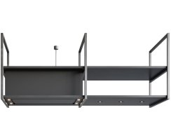 Novy Premium Inselhaube Pureline Frame 90 cm mit 3 Rahmen...