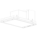 Novy Premium Inselhaube Pureline Frame 90 cm mit 3 Rahmen 80 cm Schwarz 15009