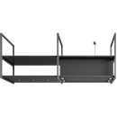 Novy Premium Inselhaube Pureline Frame 90 cm mit 3 Rahmen 80 cm Schwarz 15009