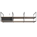 Novy Premium Inselhaube Pureline Frame 90 cm mit 4 Rahmen 80 cm Schwarz 15011