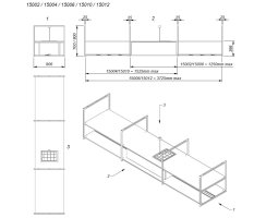 Novy Premium Inselhaube Pureline Frame 120 cm mit 4 Rahmen 80 cm Schwarz 15012