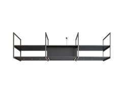 Novy Premium Inselhaube Pureline Frame 120 cm mit 4 Rahmen 80 cm Schwarz 15012