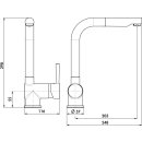 Naber Einhebelmischer LINEA Drive 2 schwarz, matt Hochdruck 5011096