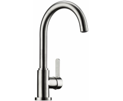 Wasserwerk Einhebelmischer Portare 3 edelstahlfarbig,...