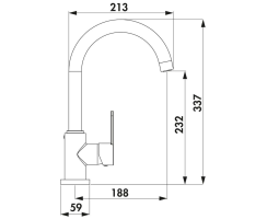 Wasserwerk Einhebelmischer Portare 3 schwarz matt, Hochdruck 5021308