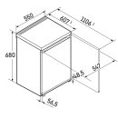 Liebherr Tischkühlschrank, Re 1000 Pure, 55 x 68 cm, 92 l, EEK: E