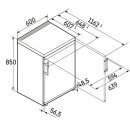 Liebherr Tischkühlschrank mit Hebelgriff, Rdi 1620 Plus, 60 x 85 cm, 141 l, EEK: D, EasyFresh