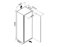 Liebherr Standkühlschrank, Rd 4200 Pure, 59,7 x 125,5 cm, 247 l, EEK: D, EasyFresh